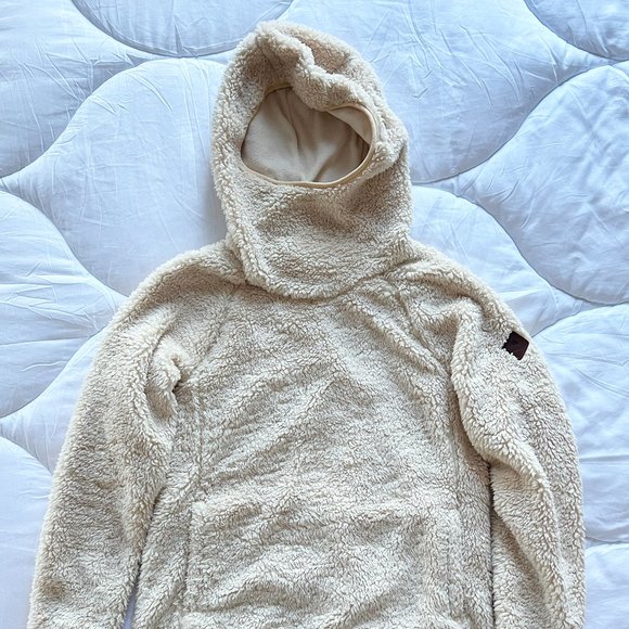 BURTON TEDDYBEAR FLEECE ANORAK - CREAM - Picture 1 of 6